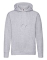 Heren Hoodie Premium FOTL 62-152-0 Heather Grey
